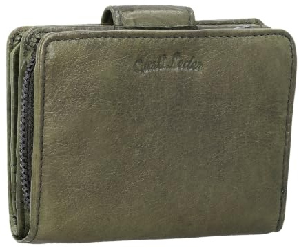Gusti Leder Geldbörse Herren Avni - RFID Schutz Portemonnaie Damen Herren - Vintage Geldbeutel Herren mit vielen Kartenfächern - Kleines Portemonnaie - Grün