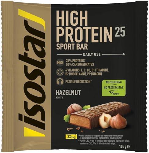 ISOSTAR Power High Protein Riegel Haselnuss, 105 g (3x35g)