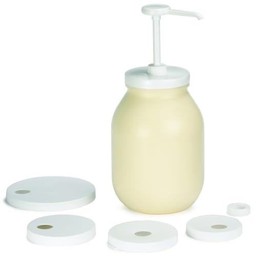 Tablecraft Economy Condiment Pump Kit [6 Piece],White