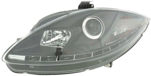 Zubehörscheinwerfer Autoscheinwerfer Ersatzscheinwerfer Frontlampen Frontscheinwerfer Scheinwerfer Daylight Seat Leon Typ 1P / Altea/Toledo Typ 5P schwarz