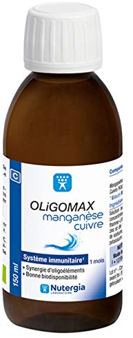 Nutergia OLiGOMAX Manganèse - Cuivre 150 ml