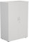 Office Hippo Heavy Duty Office Cupboard, Robust Office Furniture, Office Storage with Adjustable Feet, Versatile Lockable Cupboard, Office Storage With 4 Durable Adjustable Shelves - White