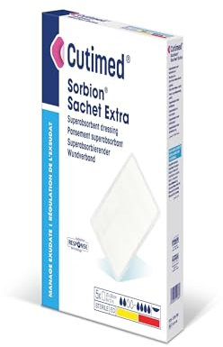 SORBION Cutimed Sachet Extra Wundaufl. 10x20 cm 5 St