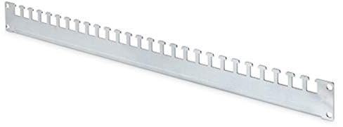 DIGITUS Kabelabfangschiene für 19 Unique & Dynamic Basic Schränke von DIGITUS, 52 cm Tiefe für 600 mm Schranktiefe, 2 mm starkes Stahlblech, Silber