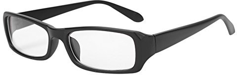 LONTG Brille ohne sehstärke Damen Herren Brillenfassung mit Schmal Rahmen Strahlenschutz UV Schutz Glasses Kurzsichtigkeit Computer Schutzbrille Studenten Jugendliche Nerdbrille mit Brillenetui