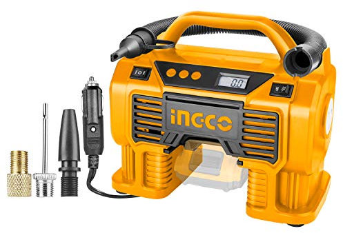 Ingco Compresso Auto a Batteria Litio 20V (Non Inclusa) 11Bar