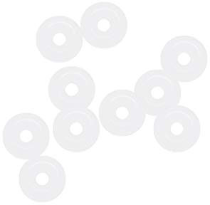 sourcing map Silicone O-Rings, 4mm OD 1mm ID 1.5mm Width VMQ Seal Gasket for Compressor Valves Pipe Repair, White, Pack of 10