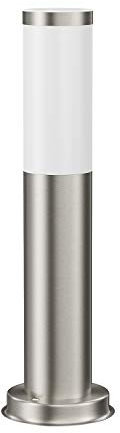 ledscom.de Wegelicht/Pollerleuchte PORU für außen, IP44, 39 cm, edelstahl, 1x E27 max. 40W