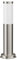ledscom.de Wegelicht/Pollerleuchte PORU für außen, IP44, 39 cm, edelstahl, 1x E27 max. 40W