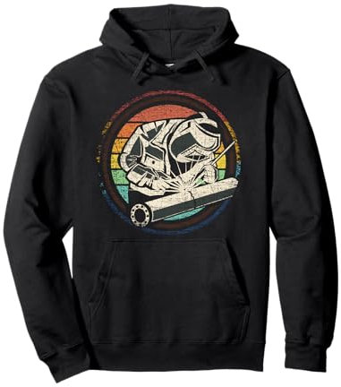 Regalos de soldador Ventaja de soldadura divertida Retro Sudadera con Capucha
