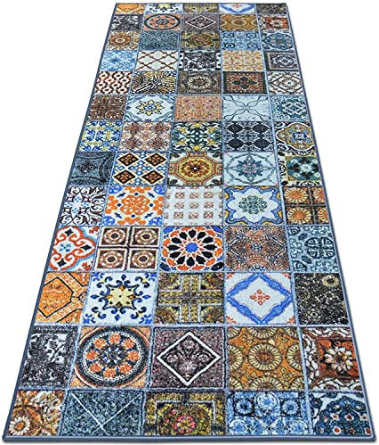 Teppich-Läufer auf Maß Bonita | Moderner Wohnteppich für Flur, Küche, Schlafzimmer | Meterware, viele Größen | rutschfest, robust & pflegeleicht (80 x 300 cm)