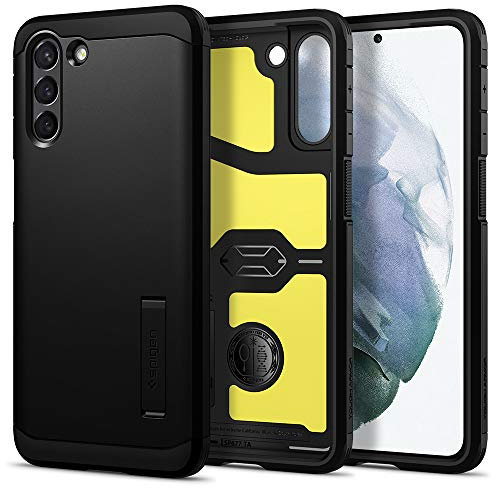 Spigen Tough Armor Hülle Kompatibel mit Samsung Galaxy S21 -Schwarz
