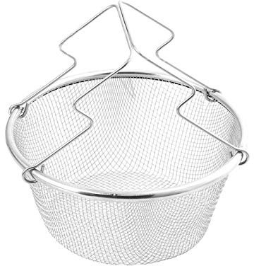 aniceday Panier Friteuse Panier À Friture Panier Frite Rond Friture Panier À Friture Rond Friteuse Passoire pour La Cuisine À Domicile Outils Friture