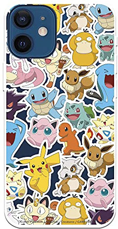 Official Pokemon Pattern Sticker iPhone 12 Mini Case - Choose the design you like most for your iPhone 12 Mini