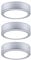 Paulmann 93092 kit éclairage de meubles LED Leaf rond incl. 3x3,5 watts éclairage de placard Chrome mat plastique 2700 K