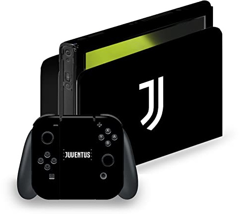 Head Case Designs Licenza Ufficiale Juventus Football Club Logo Arte Vinile Sticker Gaming Pelle Adesivo Compatibile con Nintendo Switch OLED Bundle