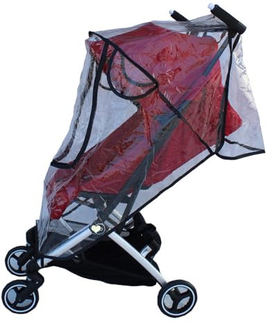 Housse de pluie et vent pour poussette compatible avec poussette GB Pockit, Pockit+, veste de pluie pour poussette... (Fit Pockit Plus All City)