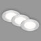 BRILONER Leuchten - 3er Set Einbauleuchten Decke LED, Einbaulampen ultraflach, Einbaustrahler, neutralweißes Licht, Chrom-Matt, 86x30 mm (DxH), 7125-434