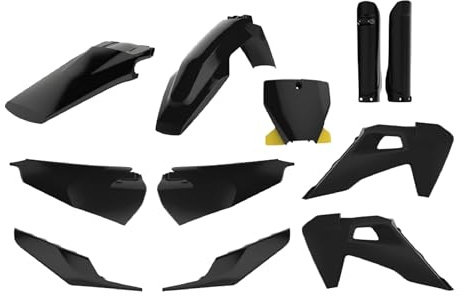 POLISPORT 91122 - Polisport MX Plastic Replica Kit for those looking for OEM quality for Husqvarna motorcycles in black