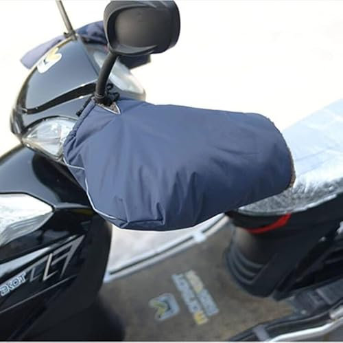 XGOPTS Gants de Guidon de Moto Coupe-Vent Universels - Protection d'Hiver Épais, Chaud, Imperméable - Manchons Thermiques pour Scooter
