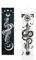 Yugarlibi 2 Pack Schlange Wandteppich Wandbehang Mond Sonne Wandteppich Skelett Mondphasen Tarot Galaxie Wandtuch Blumen Reben Wandkunst für Schlafzimmer Wohnzimmer schwarz und weiß 130x32.5cm