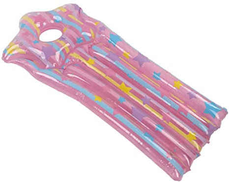 Atyhao Matelas de Piscine, Flotteur de Piscine Gonflable en PVC Haute sécurité 130x60cm pour Enfants pour la Plage (Rose)