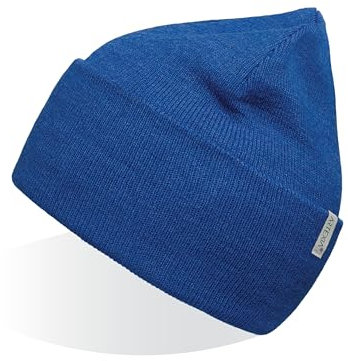Artexia Mütze Herren und Mütze Damen Ökologisch aus Polywolle Beanie Mütze Unisex Wintermütze Strickmütze (Royal)
