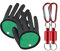 WANGCL 1 Paar Angelhandschuhe Raubtier Bissfest Wasserdicht Angelhandschuh mit Anti-Schnitt und Magnetverschluss für sichere Handhabung Hecht Wels