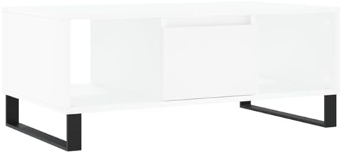 vidaXL Couchtisch Weiß 90x50x36,5 cm Holzwerkstoff