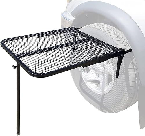 XJKH Tragbarer Picknicktisch für Autoreifen – leicht und höhenverstellbar, Outdoor-Esstisch für Wohnmobil, Camping und Outdoor-Abenteuer, zusammenklappbarer Campingtisch