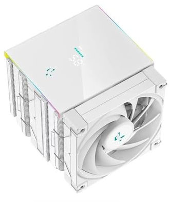 Ice Cube AK620 admite placa base de 12. ª generación, radiador de CPU, torre dual, 6 tubos de calor, refrigeración por aire niquelada (Color : AK620 digital display version 2)