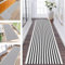 Hallway Runner Rug Door Mats Indoor Non Slip Area Rug Runner 40X120CM Carpet Runners for Hallways Black White Washable Runner Rug for Kitchen Living Room Bedroom Door Entrance Décor Laundry Room