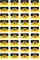 Aufkleber: 25x15 mm, 36 Stück - Flagge - Deutschland - Baden-Württemberg - mit Hoheitsabzeichen - DE-BW - für Auto, Koffer, Laptop und mehr