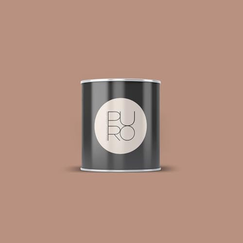 BRICOFLOR Wandfarbe Brauntöne innen ideal für Wohnzimmer und Küche Design Farbe seidenmatt mit Deckkraftklasse 1