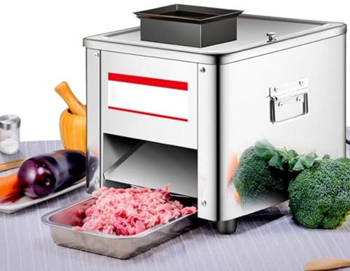 Commercial Machine,Electric Meat Cutter, Multifunctional Meat Slicer, Stainless Steel Chicken Fish Beef Chicken Meat Vegetable Slicer, Meat Slicers for Home Commercial Use,3.5mm