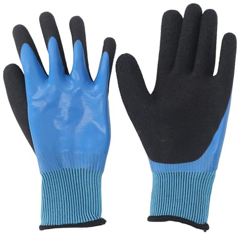 Elektrisch Isolierte Handschuhe, 1000 V Hochspannungsbeständig, Wasserdicht, Sichere Arbeitshandschuhe, 360° Isolierende Elektrikerhandschuhe, Rutschfeste Gummihandschuhe für