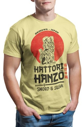 Camisetas La Colmena 2242-Hattori (Melonseta) (FR/ES, Letras, L, Regular, Regular, Pineapple Organic)