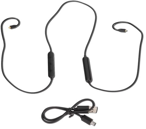 lvifloae Drahtloses Bluetooth-Kopfhörerkabel, Bluetooth Headphone Cable MMCX Adapter Cable for Se215 Se315 Se425 Se535 Se846 Earphones MMCX Replacement Cable