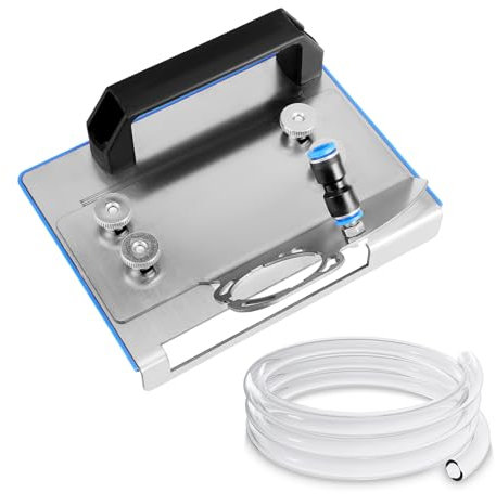 Support pour Meuleuse d'angle, Angle 45 Degré Coupe Carrelage, pour Type 100, Outil de chanfrein céramique à 45° Avec Conduite D'eau de 2m, Support réglable pour Menuiserie, Coupe de Carrelage