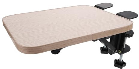 PHENOFICE Desktop Extension Board Table Accessory Shelf Desk Adjustable Stand Desk Computer Stand Arm Rest for Keyboard Convenient Table Extender Desk Tray Hand Rest Detachable Desk Extender
