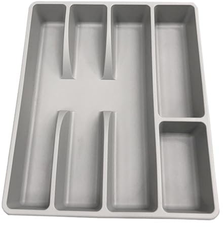 Plateau Séparateur De Tiroir À Ustensiles | Organisateur De Tir0ir À Couverts – Plateau À C0uverts 31x26x4cm Pour Tiroir De Cuisine, Insert De Rangement De Couverts, Étui De Rangement D'ustensiles De