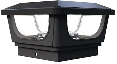 Led Pfostenkappe Solar 7x7 8x8 9x9 10x10, 3000K Warmweiss Solar Pfostenleuchte Zaunpfosten Beleuchtung Solarleuchte Pfosten IP65 Wasserdicht für Hölzerne Pfosten, Patio, Zaun Beleuchtung(2 PCS)
