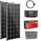 Kit Fotovoltaico Pannello Solare Mono. 2x 250W Regolatore di Carica Solare da 30A,Inverter 3000w 12v, Batteria 120AH al gel da accumulo Cavo Solare da 2.5M, per Camper, Roulotte,Chalet,Abitazione
