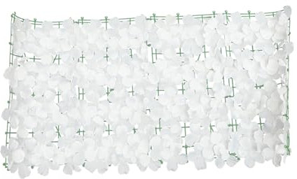 Happyyami 1rolle Decorative Flower Hedge Fence Künstliche Pflanzen Für Balkon Und Garten Strapazierfähig Und Für Sichtschutz Und Dekoration