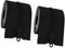 perfeclan 2 Roll Instant Door Zipper Dust Protector Barrier Zippers Self Sticky for Indoor, Black