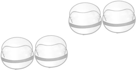 Beaupretty 2 Set Cappello Antipioggia Trasparente con Visiera per Poncho 2 Pezzi * 2