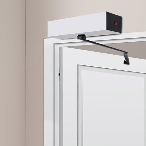 Automatischer Drehtüröffner Fernbedienung einflügelig Flügeltorantrieb kabellosen Handschaltern Elektrischer Türöffner-Bausatz für Einfahrtstor | 60°-110° einstellbar | Anwendbare Türbreite ≤120cm