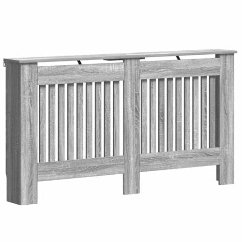 vidaXL Heizkörperabdeckung Sonoma-Grau 152 x 19 x 81,5 cm