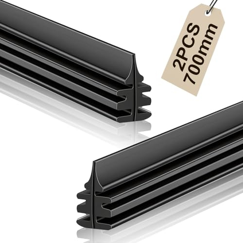 URAQT Windshield Wiper Blades Rubber Replacement, 2PCS 28 (700mm) Universal Car Wiper Refill Strip, for Beam Wiper Blades, Front Rear Wiper Blades Refills Parts, Fits Most Cars Trucks Buses Vans
