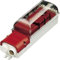 Mennekes 10895 Anschlusskasten elektrisch Wandbild Elektro (rot, weiß, 72 mm, 75 mm, 250 mm